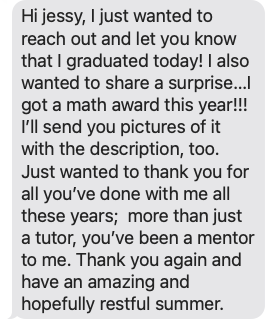 Student message