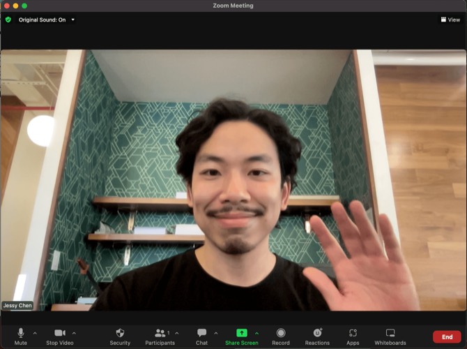 Jessy Chen leading an online math tutoring session over Zoom